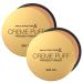 Max Factor Max Factor Cr me Puff Pressed Powder Opaque Setting Powder Sebo-Regulating with Lid Medium-High Matte Finish Shade 41 Medium Beige - 2 Powders