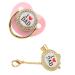 Buy BPA Free Rhinestone Silicone Baby Pacifier for 6-18 Months - Pink Color - Buy Online on GoSupps.com