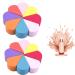 16Pcs Makeup Sponge Face Paint Sponges Face Paint Sponge Makeup Beauty Face Painting Sponges beauty blenders Soft Dual Use Petal Shape Reusable Facial Pads for Makeup & Cleaning