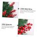 ABOOFAN 30 Pcs Christmas Red Fruit Decoration Artificial Berry Branches Berry Fruit Picks Artificial Berries Branches Christmas Berry Decorations Wedding Foam Banquet Artificial Flower - Buy Online on GoSupps.com