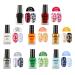 8ML Solid Color Nail Art Stamping Polish Set - 8 Colors Including White, Black, Golden, Silver - For Image Print Manicure - Nail Plate Printing - Buy Online on GoSupps.com