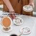 TIMESETL 12 Pack Ceramic Coasters for Crafts - DIY White Round Coasters with Cork Backing for Alcohol Ink, Acrylic Pouring, Mosaics, Painting Projects - Buy Online on GoSupps.com