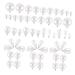VILLCASE 300 Pcs Dangle Drop Charms Diy Charms Necklace Pendants Diy Pearl Charms Round Pearl Beads Pearl Teardrop Pendants Prime Jewelry Pendant Bracelet Charms Key Chain Abs Sheep Eye