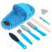 Kibhous Shower Foot Scrubber and Pedicure Kit 11 in 1 Pedicure Tool Soft Flexible Silicone Bristles&Non-Slip Suction Cups Foot File Callus Remover for Feet Improve Foot Circulation&Dead Skin Remover