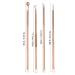 4PCS Acne Remover Tool Set - Stainless Steel Rose Gold Blackhead Extractor for Blemishes Whiteheads & Pimples - Buy Online on GoSupps.com