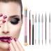 8 pieces nail brush set acrylic double end nail art brush set nail art sponge and dabbar nail art brush set nail art liner brush dotting tool for DIY nail art design