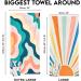 Dock & Bay Quick Drying Towel - Sports & Gym - Compact Lightweight - 100% Recycled - Stripes Go Wild - Rising Sun Large (160x90cm) - Buy Online on GoSupps.com