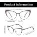 LJCZKA Cat Eye Blue Light Blocking Glasses for Women - Anti Eyestrain & Glare Eyeglasses in Black Red Clear Frame | International Shipping Available - Buy Online on GoSupps.com