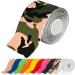 ATETEO Kinesiology Tape J-camo Green XL: 5mX7.5cm