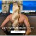 Luxury Gold 22'' 120g Human Hair Pony -P613-18 Highlight Champagne - Buy Online on GoSupps.com