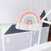 Handmade Rainbow Macrame Wall Hanging Decor for Nursery & Kids Bedroom - Pink Tassel Cotton Accessory for Baby Toddler Room - Buy Online on GoSupps.com