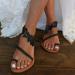 NNcpfen Elegant Black Lace Sandals for Women - Comfortable Boho Open Toe Flip Flop with Pearl Detail - Perfect for Summer Events - Buy Online on GoSupps.com