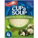 Cuppa Soup Variety Bundle - 4 Delicious Flavours - with Batchelors Cup a Soup Beef & Tomato Chicken & Leek Broccoli & Cauliflower and Mushroom - 16 Sachets in Total - Ready in Minutes - Buy Online on GoSupps.com