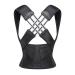 JXZXC Adjustable Back Posture Corrector Belt Women Men Prevent Slouching Relieve Pain Posture Corrector Black XXL