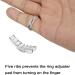 Coopache Invisible Ring Size Adjuster - 2 Styles, 11 Sizes - Perfect Ring Guard & Sizer for Men and Women - Buy Online on GoSupps.com