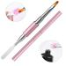 Dual-Ended Gel Brush & Picker - Mwoot Stainless Steel 2-in-1 Nail Tool for Gel & Acrylic Extensions - Perfect for Manicure - Buy Online on GoSupps.com