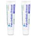 Globe (2 Pack) First Aid Antibiotic Ointment + Lidocaine (1 Oz) Maximum Strength & Fast-Acting Topical Pain Reliever, 24-Hour Infection Protection That Numbs Away The Pain, Bacitracin Zinc., White