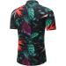 DuoWei Short Sleeve Men's Suit Jacket & Shorts Set | Printed Fashion Full Body Rain Suit for Work | Black 3X-Large - Buy Online on GoSupps.com