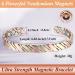 Cigmag Lymphatic Drainage Copper Bracelet for Women | 99% Pure Copper Magnetic Bracelet | Adjustable Brazaletes Cuff Bangle | Grape Tricolour Pattern - Buy Online on GoSupps.com