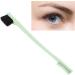 Qukaim Brow Brush Eyebrow Brush Double Head Wheat Makeup Beauty Tools for Eyelash Comb and Brow Green - Buy Online on GoSupps.com