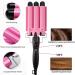 Coidak 3 Barrel Curling Iron Adjustable 25mm Waver for Long/Short Hair - Pink - Buy Online on GoSupps.com