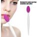 Silicone Nose & Lip Cleansing Brush | Double Sided Exfoliating Tool for Blackhead Removal & Lip Scrubs - Purple - Buy Online on GoSupps.com