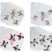 4pcs Stylish European Nail Decorations DIY Art Manicures Easy To Install Nail Embellishments For Salon Home Use Elegant Nail Accessories Pink - Buy Online on GoSupps.com