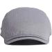 2 Pack Cotton Ivy Flat Caps for Men in Black/Grey - Newsboy, Gatsby, Cabbie Driving Hat - Buy Online on GoSupps.com