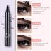 Makefullbeauty Eyebrow Pen Magic Eyebrow Pencil 3D Waterproof Microblading Eyebrow Pencil Contouring Pen Long Lasting Smudge Proof Creates Natural Looking Brows (Dark Brown) - Buy Online on GoSupps.com