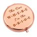 Bride Gifts Engagement Gifts for Her Bride to Be Gifts Ideas Compact Mirror for Women Bridal Shower Gifts for Bride Bachelorette Party Gifts Wedding Gift Folding Makeup Mirror