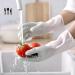 KKRAUS Non-Slip Reusable Cleaning Gloves 3 Pairs Rubber Gloves Kitchen Dishwashing Gloves for Laundry Working Gardening Washing Up Gloves (Color : Pink Size : Medium) Medium Pink - Buy Online on GoSupps.com