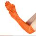 NQEUEPN Women Long Gloves Long Elbow Satin Gloves 21" Stretchy 1920s Opera Gloves Hand Care Moisturizing Gloves for Women Girls Evening Party Dance (Orange) - Buy Online on GoSupps.com