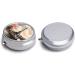 Vintage Eiffel Tower Round Pill Box | 3 Compartment Decorative Metal Organizer | Portable Medicine Case - Buy Online on GoSupps.com