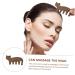Magiclulu Haircongs 3 STK: Green Sandalwood Comb & Face Massager - Acupuncture Tool for Scalp & Head Massage - Buy Online on GoSupps.com