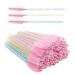 300 PCS Crystal Disposable Mascara Wands Eye Lash Brush for Extension Eyelash Applicators Lashes Spoolie brushes Makeup Brushes Tool  Gold Blue Pink Handle (3 colors mix)