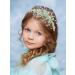 IYOU Floral Princess Wedding Headbands Green Flower Hair Bands Sparkly Crystal Communion Bridal Hair Accessories for Girls - Buy Online on GoSupps.com