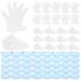 POPETPOP Gloves and Foot Covers Set 100 Booties 100 Gloves with 200 Adhesive Stickers for Foot Pedicure Hot Spa Wax Treatment