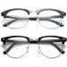 Stylish Half-Frame Blue Light Blocking Glasses for Eye Protection - International Shipping Available - Buy Online on GoSupps.com
