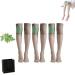 Ionic Correction Lymphatic Detoxification Long Tube Silk Stocking Mugwort Socks Mugwort Acupressure Shaping Stretch Socks (Brown)