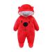 Voopptaw Warm Baby Winter Jumpsuit Fleece Romper Suits Cute Thick Bear Snowsuit for 0-12months 3-6 Months #1 red