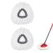 2 Pack Spin Mop Replacement Head - Mop Refills Compatible with Ocedar EasyWring Triangle Spin Mop Microfiber Mop Head for Easy Cleaning 2 Count (Pack of 1)