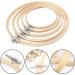 Bamboo Embroidery Hoops Set - 6PCS Circle Cross Stitch Rings for Holiday Ornaments & DIY Crafts - Sizes 4.7 to 10.6 - Handcrafted Sewing Accessories - Buy Online on GoSupps.com