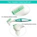 Denture Brush Toothbrush - 2Pcs Multi-Tufted Bristles for Deep Cleaning and Freshness (Random Color) - Buy Online on GoSupps.com