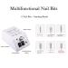 FATUXZ Electric Nail Drill Set - Adjustable 20000RPM Nail File Machine for Manicure Pedicure - White Acrylic Nail Tools - Buy Online on GoSupps.com