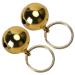 Tnfeeon 2Pcs Pets Copper Bells Extra Loud Cat Dog Bells Pet Track Save Birds and Wildlife Jingle Bell Dog Collar Straps Pendant Decoration Supplies gold