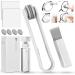 Eyeglass Cleaner Kit, Efficient Carbon Microfiber Technology Eyeglasses Cleaner Cleaning Clips, Lens Anti Fog Spray, Microfiber Cleaning Cloth, Soft Brush 5-in-1 Portable Glasses Cleaner Tool