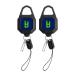 Booms Fishing RG4 2-Pack Fly Fishing Retractor Locking Retractable Gear Tether Heavy Duty Retractable Keychain with 27.5 Steel Retractable Cord 7.7oz 2-Pack Black