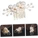 FRCOLOR Pearl Comb Hair Accessories for Wedding Hair Accessory for Women Bride Hair Side Comb Womens Hair Accessories Pearl Hair Clips Pearls Headpiece Pearl Wedding Hair Accessories Alloy - Buy Online on GoSupps.com