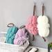 Qiviya Long Bath Loofah with Handle - Exfoliating Shower Pouf Ball for Men and Women (Pink) - Buy Online on GoSupps.com