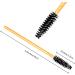 AIBAOBAO 100Pcs Disposable Black-Gold Mascara Wands - Eyelash & Eyebrow Brushes for Castor Oil Application - Buy Online on GoSupps.com